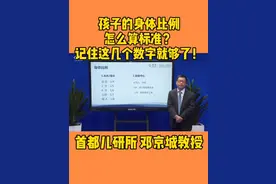 孩子的身体比例怎么算标准，记住这几个数字就够了！视频封面