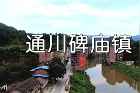 4K超清航拍 四川省百镇建设试点镇 达州市通川区碑庙镇视频封面
