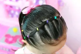 儿童编发：简单大方的小女孩刘海编发教程