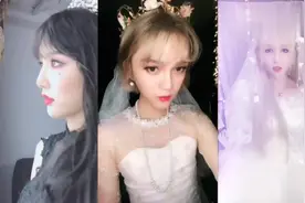 女装大佬艾比身穿婚纱，V领设计暴露真实身材，真想娶了他！视频封面