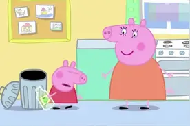猪妈妈教佩奇和乔治要学会分类垃圾，保护环境