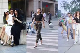 女生这样子的打扮真的好酷啊，这个动作是什么意思呀！