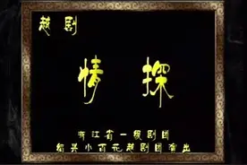越剧《情探》：浙江省绍兴小百花越剧团陈飞.吴凤花主演视频封面