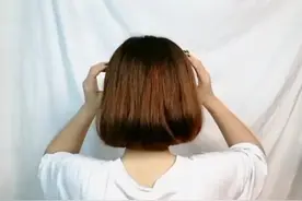 谁说短发不能扎高马尾，教你这样扎，超简单