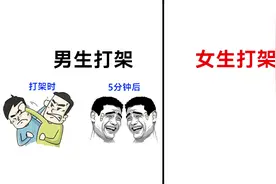 男生打架VS女生打架，一对比，女生赢定了！哈哈哈视频封面