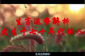献给70年代出生的人——1970年之1979年的人生肖运势视频封面