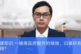法律知识：一楼商品房窗外的绿地，归谁所有和使用？视频封面