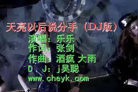 乐乐-天亮以后说分手DJ版-国语视频封面