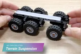 纯技术贴,乐高玩家讲解LEGO积木构建的车辆悬挂系统