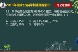 某单位的会议室有5排共40个座位，每排座位数相同—学浪计划视频封面