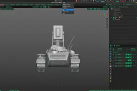 [键盘雀跃@Blender]红警建模光棱坦克建模篇