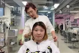 大圆脸女生发量太少，摩根烫蓬松头顶后，回去朋友都认不出视频封面