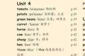 四年级下册四单元单词领读视频封面