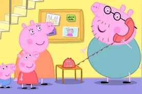 小猪佩奇：猪爸爸听不懂法国的电话，以为是电话坏了