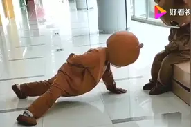 调皮网红熊整蛊低头族美女，小姐姐们太可爱了，还低着头玩手机吗视频封面