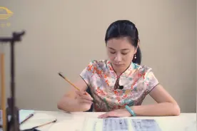 美女书家霍超老师惊艳行书视频封面