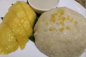 正宗泰国芒果糯米饭，香浓的椰香，地道的做法，自己做省去机票钱