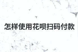 怎样使用花呗扫码付款视频封面