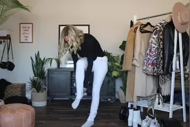 潮流穿搭-紧身裤原来是这样穿的，真的很好看