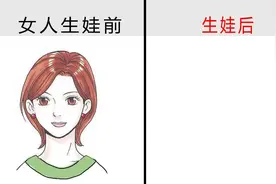 女人生娃前后的“颜值”变化，2张图爆笑对比！哈哈哈