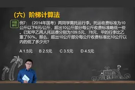 两同学需托运行李。托运收费标准为10公斤以下6元/公斤视频封面
