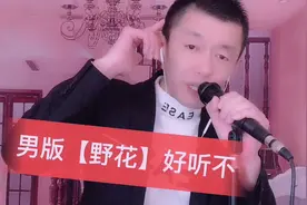 一首梦然的【野花】男版的，我一枝啊随风飘摇的野花视频封面