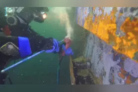 平时很少能看到的工作场面，水下施工全过程，长眼界了