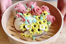元气美食大PK，母亲节教你做花样馒头，一次发酵蓬松暄软的留娘糕视频封面