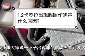 1.2T丰田卡罗拉出现嗡嗡作响声是什么毛病?2分钟带你一探究竟！视频封面