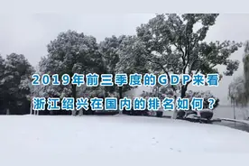 2019年前三季度的GDP来看，浙江绍兴在国内的排名如何？视频封面