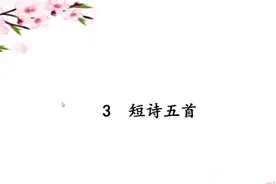 部编版九年级语文下册第三课《短诗五首》预习