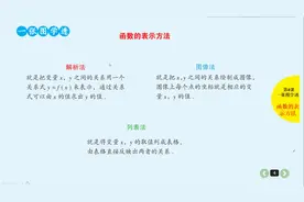 高中数学，一张图学透函数的表示方法，孩子学习妈妈不在担心