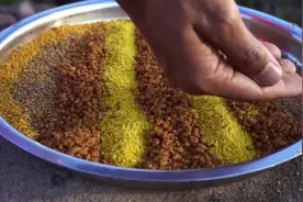 印度版“彩虹饭”，小哥儿简单食材制作，这生活也是让人羡慕视频封面