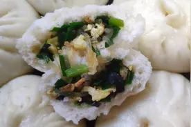 如何做韭菜鸡蛋包子的全过程，韭菜绿，馅更鲜，皮更软的方法