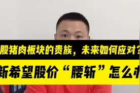 A股猪肉板块的“贵族”，新希望股价腰斩怎么办，未来如何应对？视频封面
