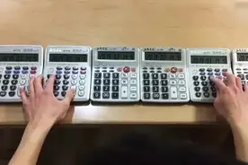 男子用六台计算器演奏名侦探柯南主题曲，毫无违和感