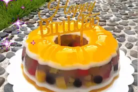 教你在家制作水果蛋糕，以后生日蛋糕都不用买了