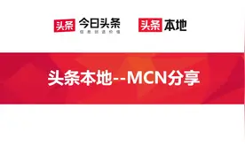 头条本地mcn解读