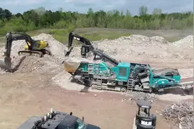 混凝土破碎机运行，小黄挖掘机貌似在偷懒视频封面