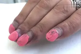 这么丑的指甲，师傅居然能改造成这么好看，技术超赞！