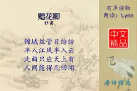 赠花卿-唐诗三百首-配乐朗诵与释义