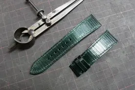 表带分普通皮和稀有皮，今天只做一条金属绿表带#手工表带定制视频封面