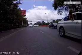谁能解释一下狗为什么要跳车？#危险瞬间 #怀疑狗生视频封面