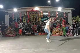 陆丰市武术协会会长林俊杰棍术表演#台上一分钟台下十年功视频封面