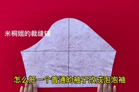 普通袖改泡泡袖详细教程，喜欢的家人记得点赞收藏备用#创作灵感视频封面