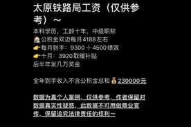 带大家了解一下太原铁路局年收入20来万的工资待遇分享，你怎么看视频封面