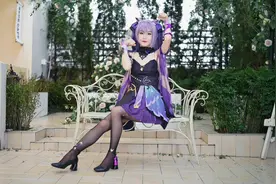 我姐妹真的是心灵手巧！这猫耳朵真好看！#摄影日常#刻晴 #COS视频封面