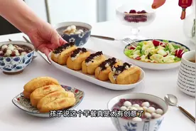 全家人都爱吃的早餐，红豆糯米小圆子，香酥小油条