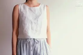 清新小背心裁剪制作教程#手工diy #缝纫日常 #服装缝制技术分享