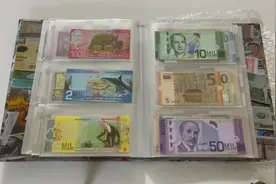 给大家看一下我这几年收藏的外国钞票！这是第四册视频封面